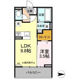 サニーコート【3階】の間取り