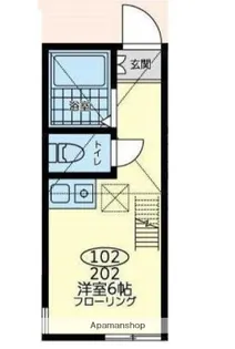 ユナイト小倉クーベルタンの杜【1階】の間取り