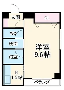 シャンブル平野【2階】の間取り