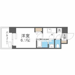 プレサンス南堀江ザ・センス【8階】の間取り