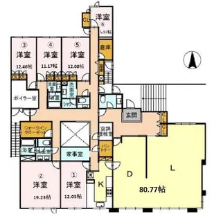 リド南麻布 B棟【1階】の間取り
