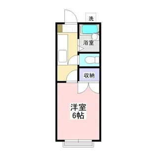 グリーンコーポ岡田 B【2階】の間取り
