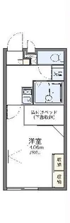 レオパレスメープルコート【2階】の間取り