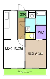 エストデュオ B棟【3階】の間取り