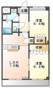 ブリーズ戸田ウエスト【3階】の間取り