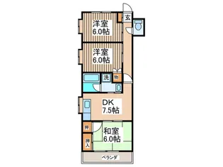 ラフォ-レ武蔵野【5階】の間取り