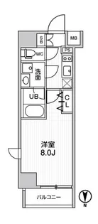 アーバンゲイト南千住【9階】の間取り