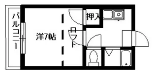 パティオ三野【1階】の間取り