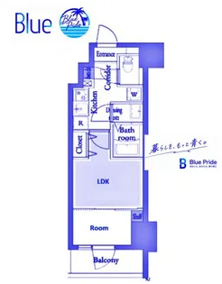 Live Casa平塚【9階】の間取り