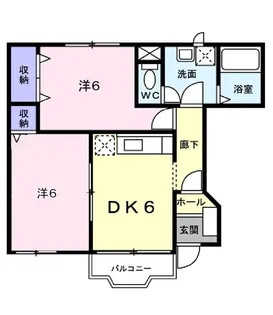 マノワール・ヴェールII【1階】の間取り