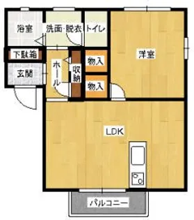 エミネンス西野目C【1階】の間取り