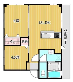ポートヒルズ宮田【3階】の間取り
