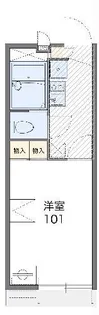 レオパレスブランフィル【1階】の間取り
