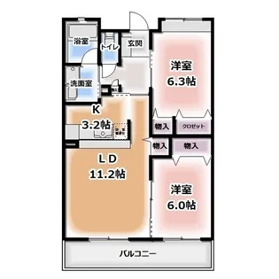 K-WAVE【1階】の間取り