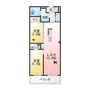 FLANEUR【1階】の間取り
