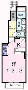 メゾン・エクレールII【1階】の間取り