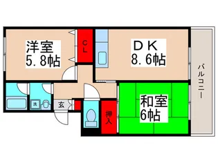 パティオ東菅野2番館【3階】の間取り