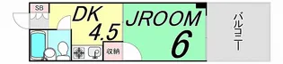 広島県広島市中区舟入川口町【マンション】の間取り