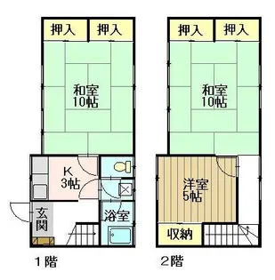 青森県弘前市大字坂本町【一戸建】の間取り