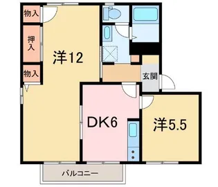 ヴィラ新須賀 C【1階】の間取り