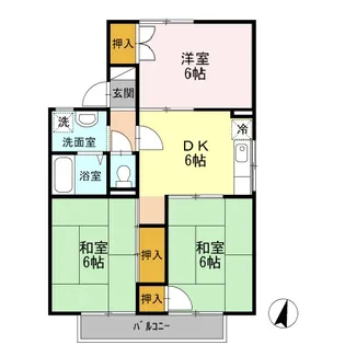 セジュールホーコC【1階】の間取り