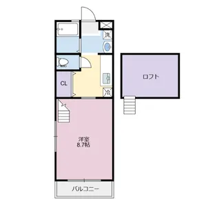 カナエール【1階】の間取り