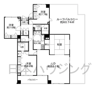 ダイアパレスグランデージ大倉山弐番館【5階】の間取り