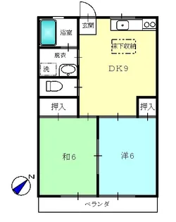 ヒカリハイツ【1階】の間取り