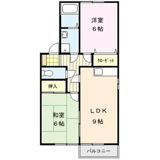 ガーデニアII【1階】の間取り