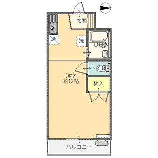 コーポ伊勢【2階】の間取り