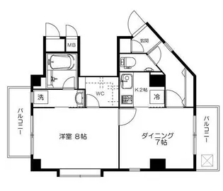 id【8階】の間取り