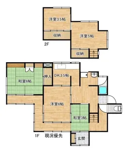 島根県松江市浜乃木5【一戸建】の間取り