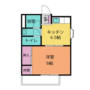 コーポラス新出【2階】の間取り