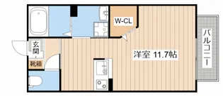 サーティーン11【2階】の間取り