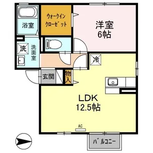 新潟県長岡市東保内【アパート】の間取り