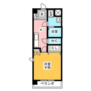 Long Bloom【2階】の間取り