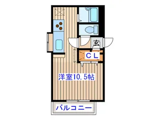 カーサ・グランデ・ヒルズ3【1階】の間取り