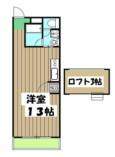 1Rの間取り画像