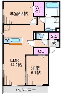 D Paina大倉山【1階】の間取り