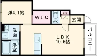 ラヴィエール【1階】の間取り