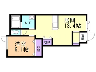 メゾンエクレール【1階】の間取り