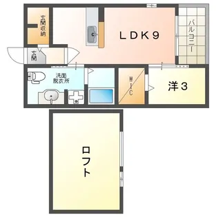 ボンヌ・シャンス【2階】の間取り