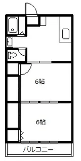 奈良渕ハイツ【1階】の間取り