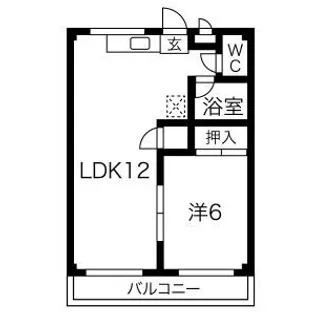 JUNハイツ【1階】の間取り