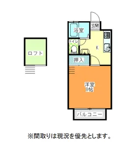 山形県山形市春日町【アパート】の間取り