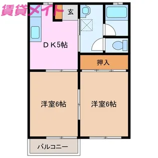 MerryMerry【2階】の間取り