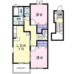 アーバン ストリートI【2階】の間取り