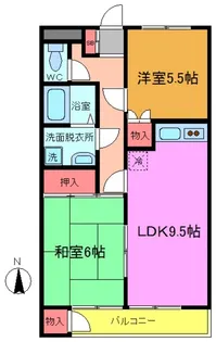 サンコーハイム【1階】の間取り