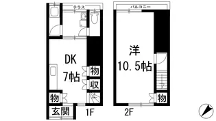 兵庫県川西市小花1【一戸建】の間取り