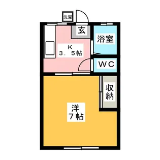 松田ハイツ【1階】の間取り